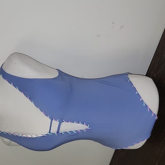 becca By Rebecca Virtue One Piece Swimsuit Size Large Twist Ribbon - Picture 3 of 8